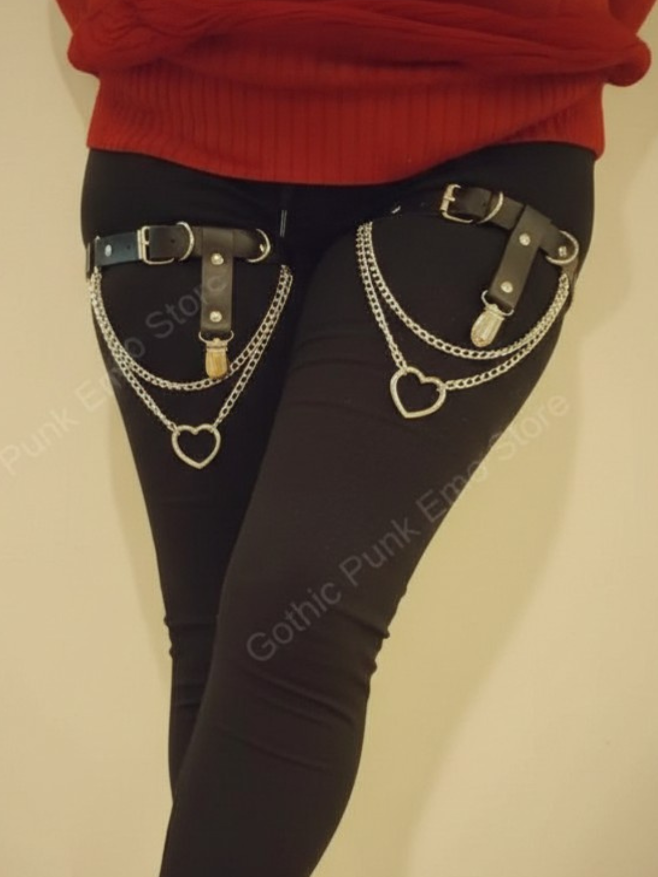 Heart leg garters Plus Size 1X 2X 3X