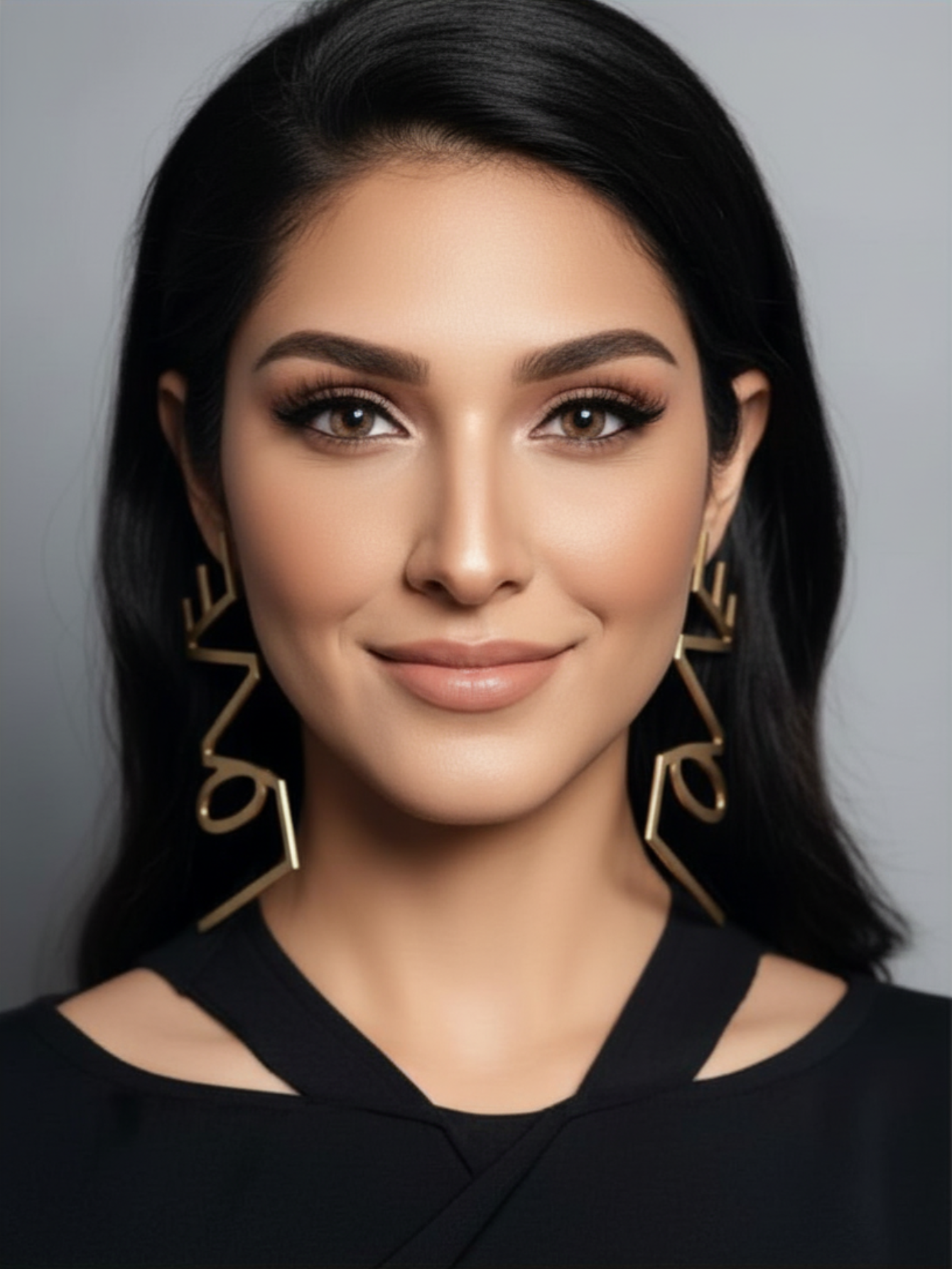 Gold Love Earrings
