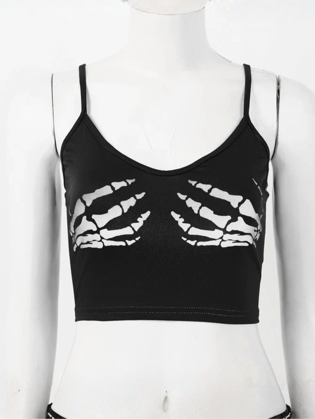 Skull Hands Crop Top