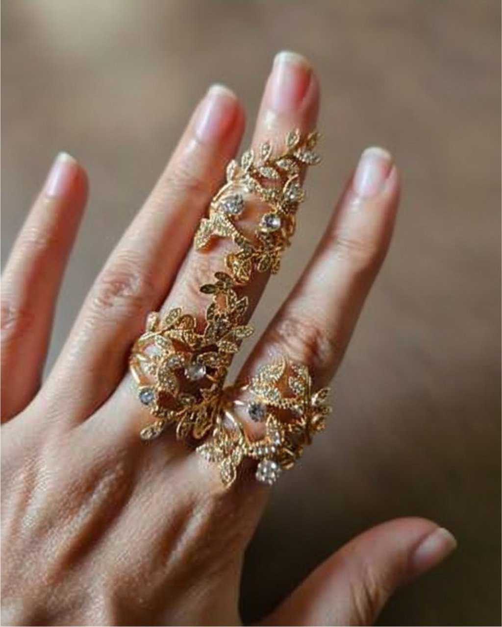 Gold Wedding Ring Chain Wrap