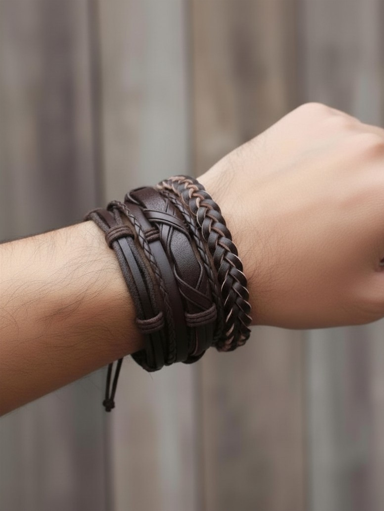 Brown Bracelet 5pc Set