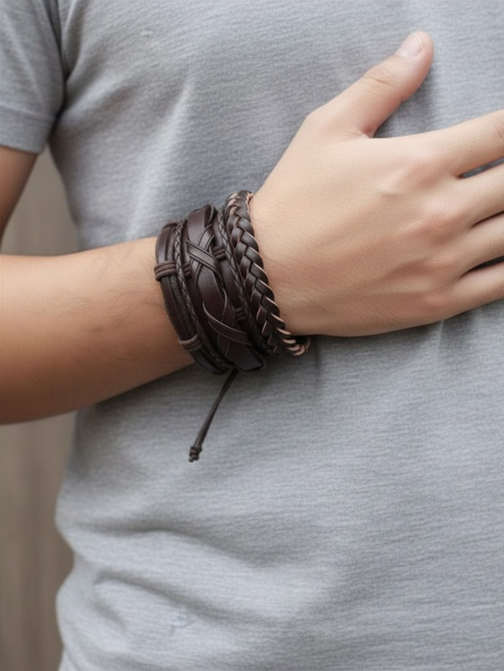 Brown Bracelet 5pc Set