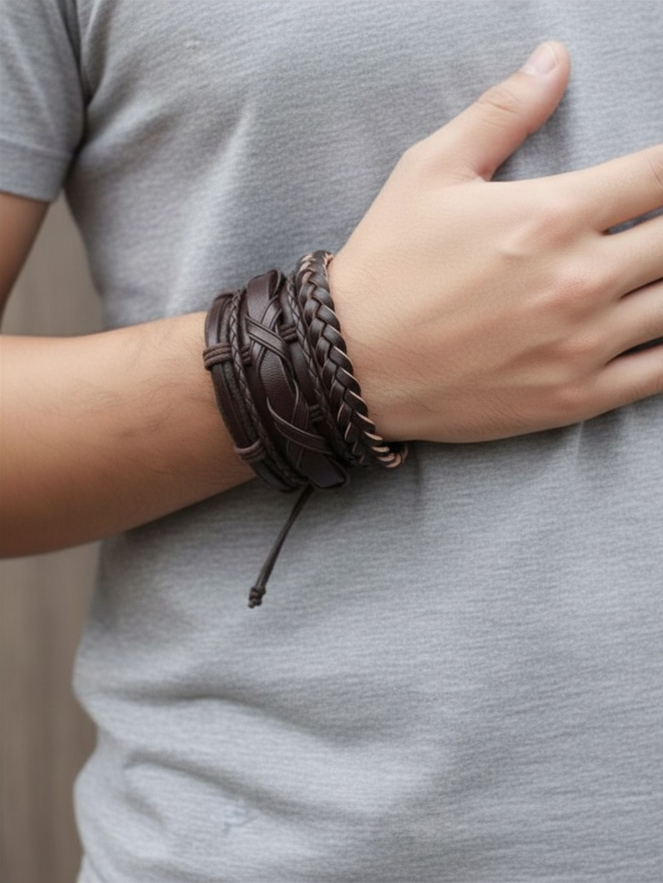Brown Bracelet 5pc Set