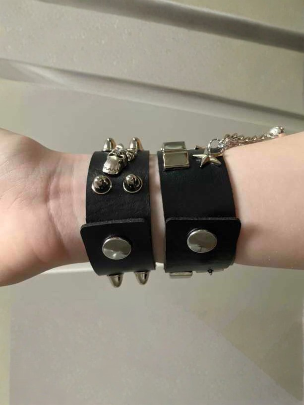 Punk Cuff Bracelet 2PC Set