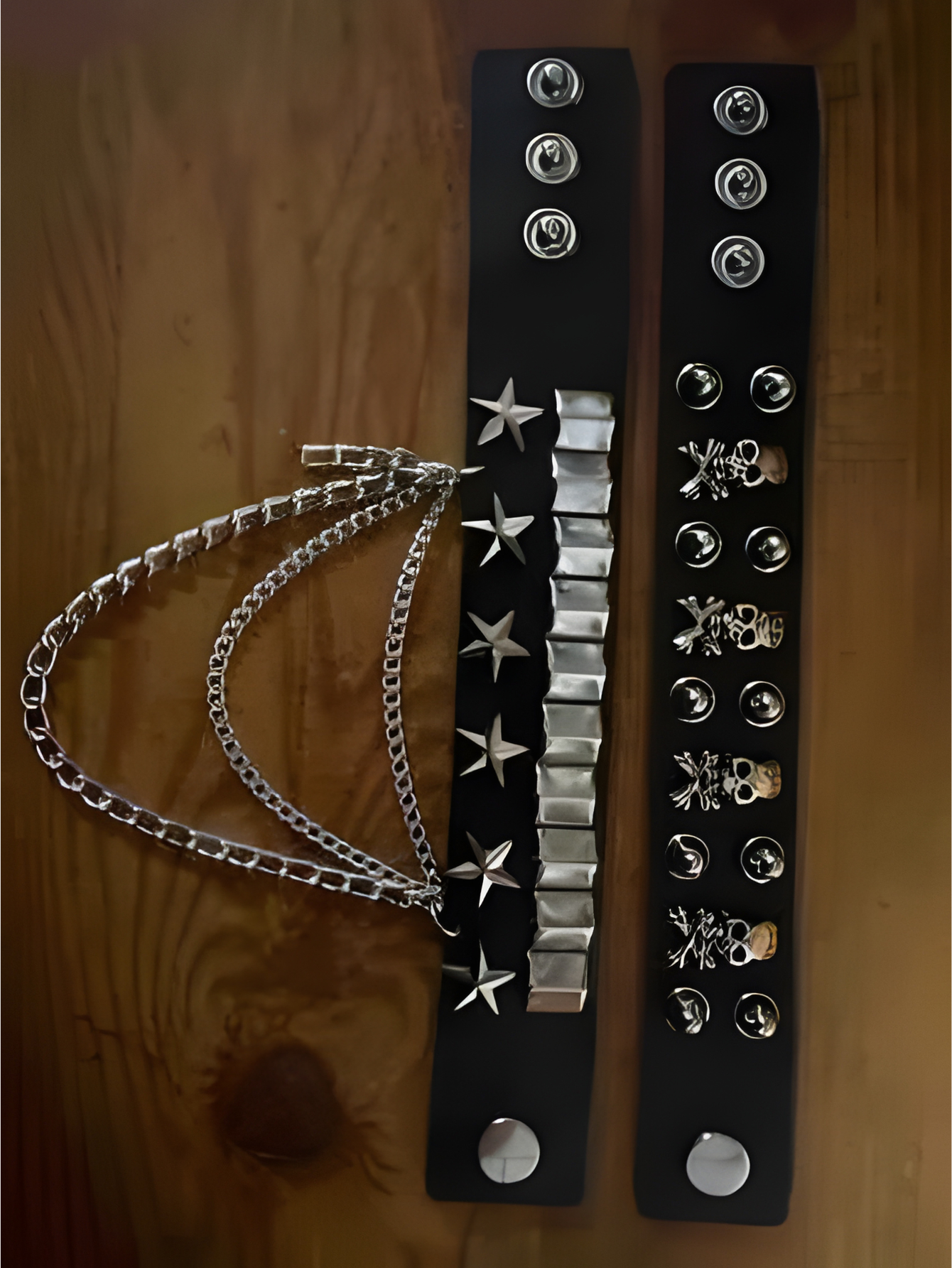 Punk Cuff Bracelet 2PC Set