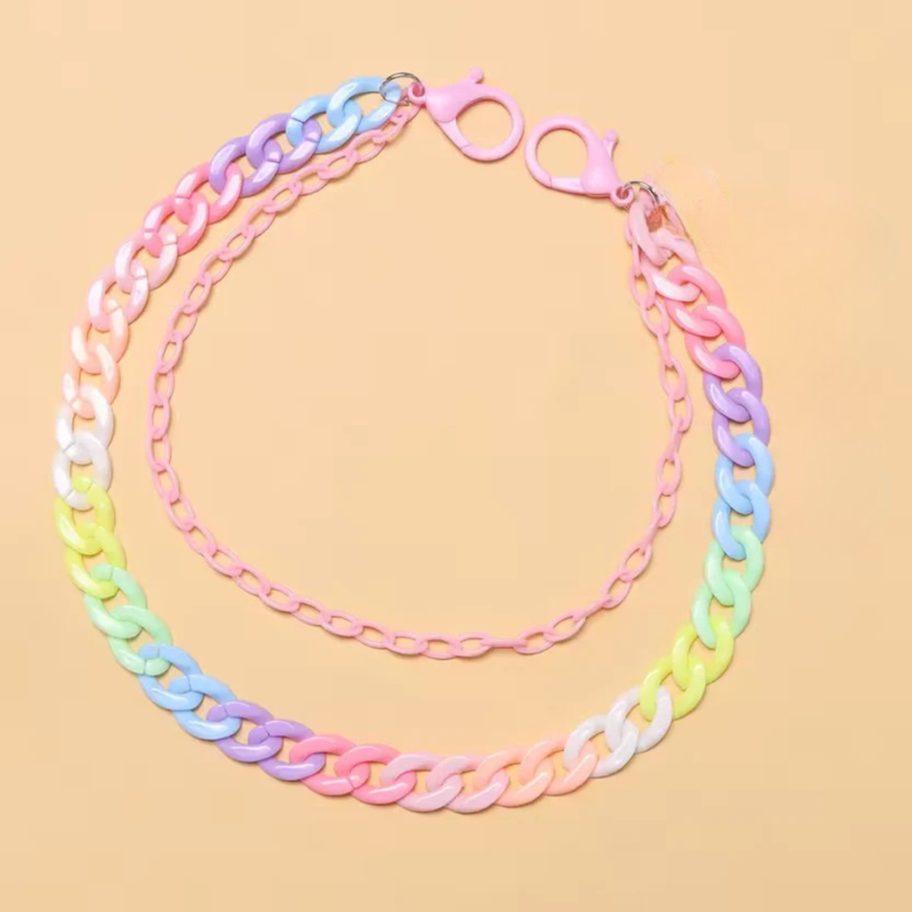 Kandi Hot Pink Pants Chain
