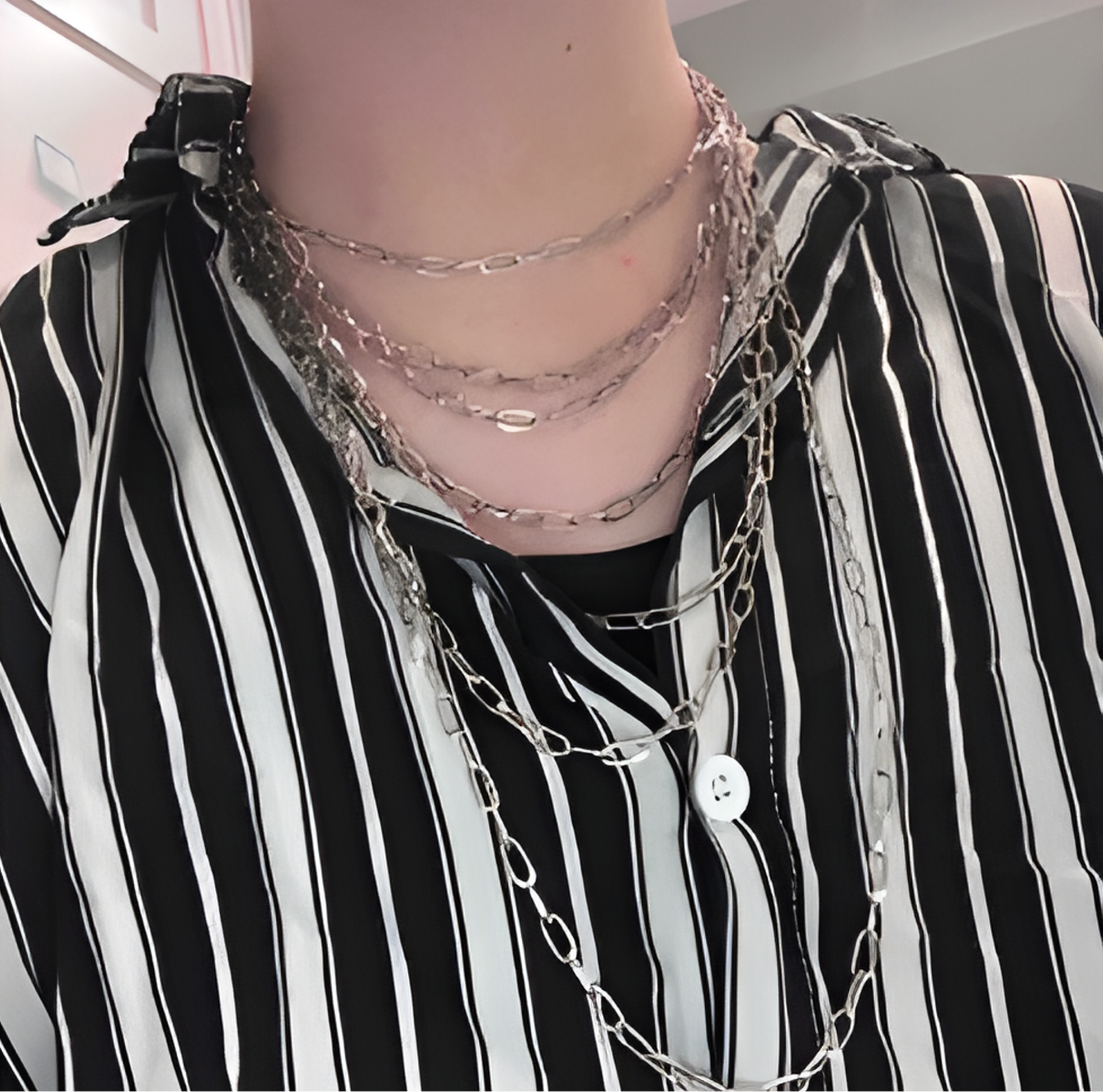Layered Y2K Chain Necklace