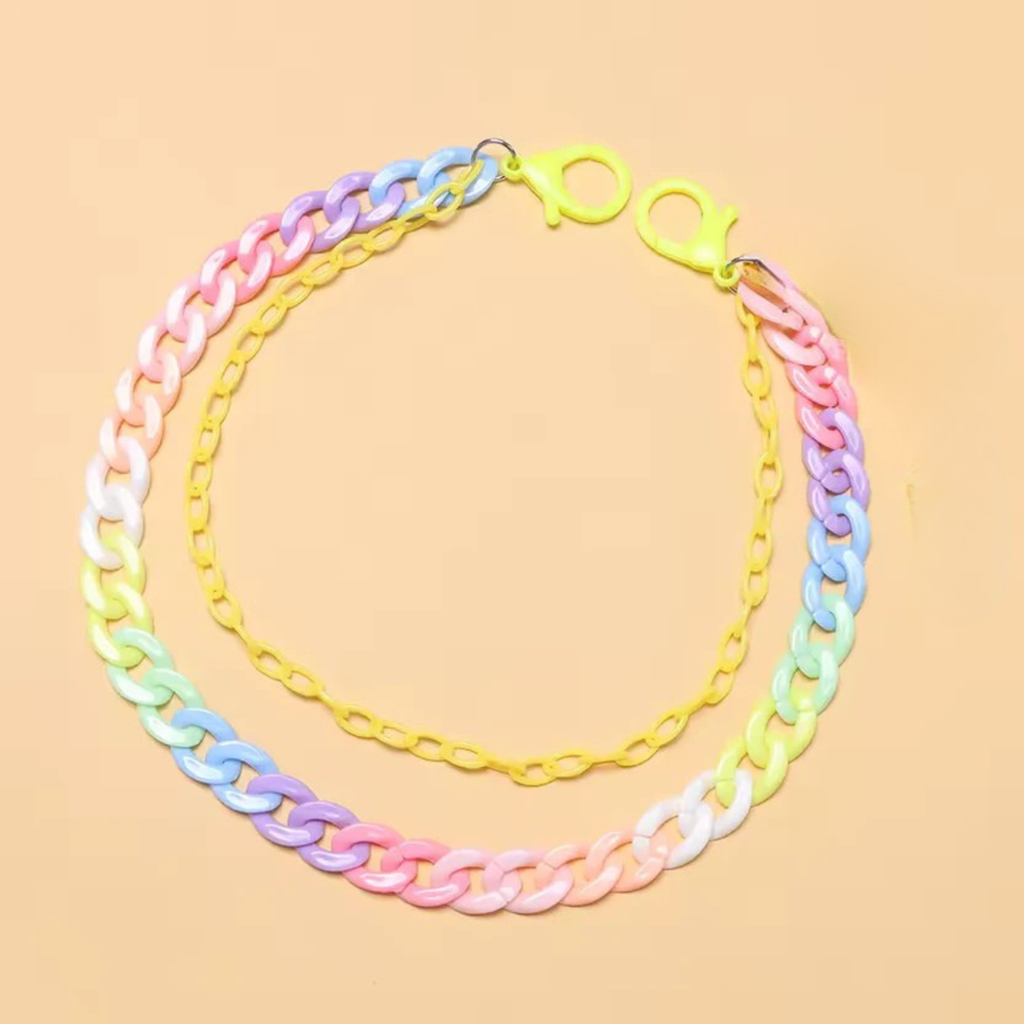 Kandi Hot Pink Pants Chain