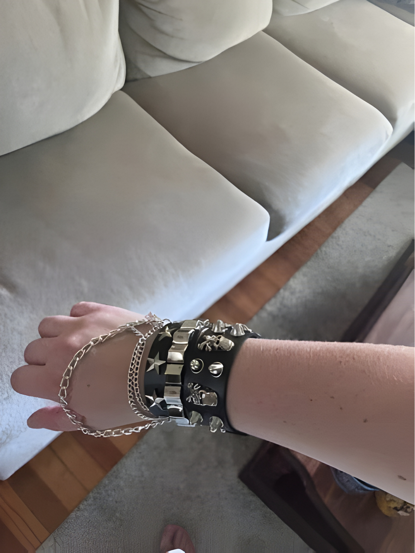 Punk Cuff Bracelet 2PC Set