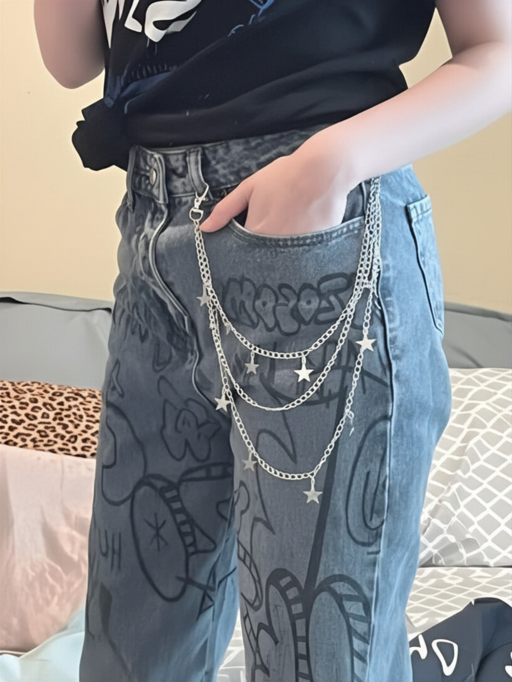 Star Astrology Wallet Chain