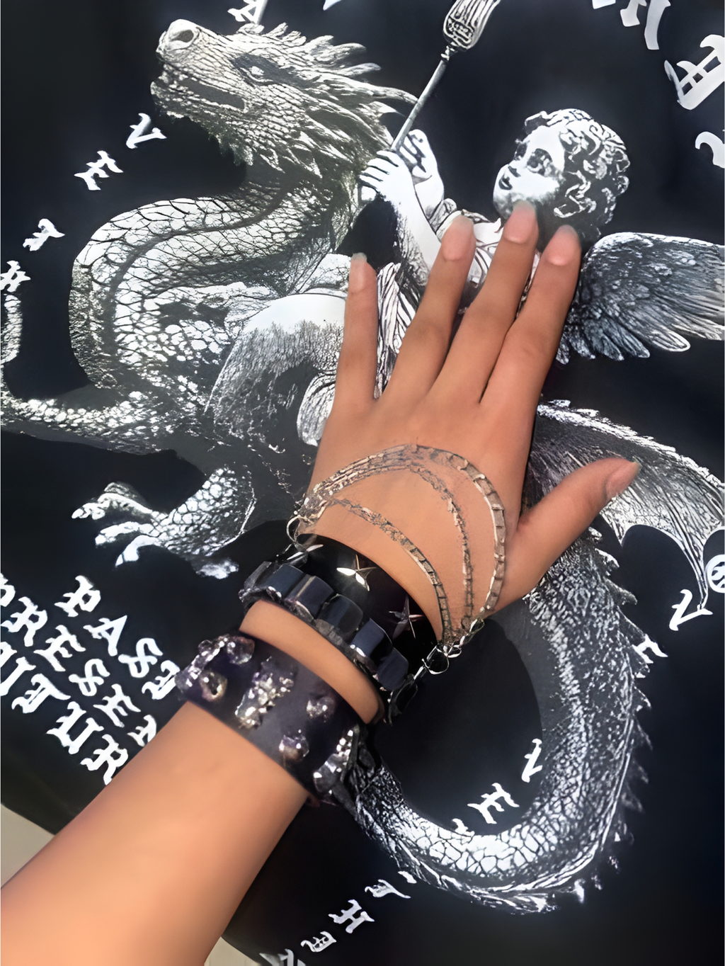 Punk Cuff Bracelet 2PC Set