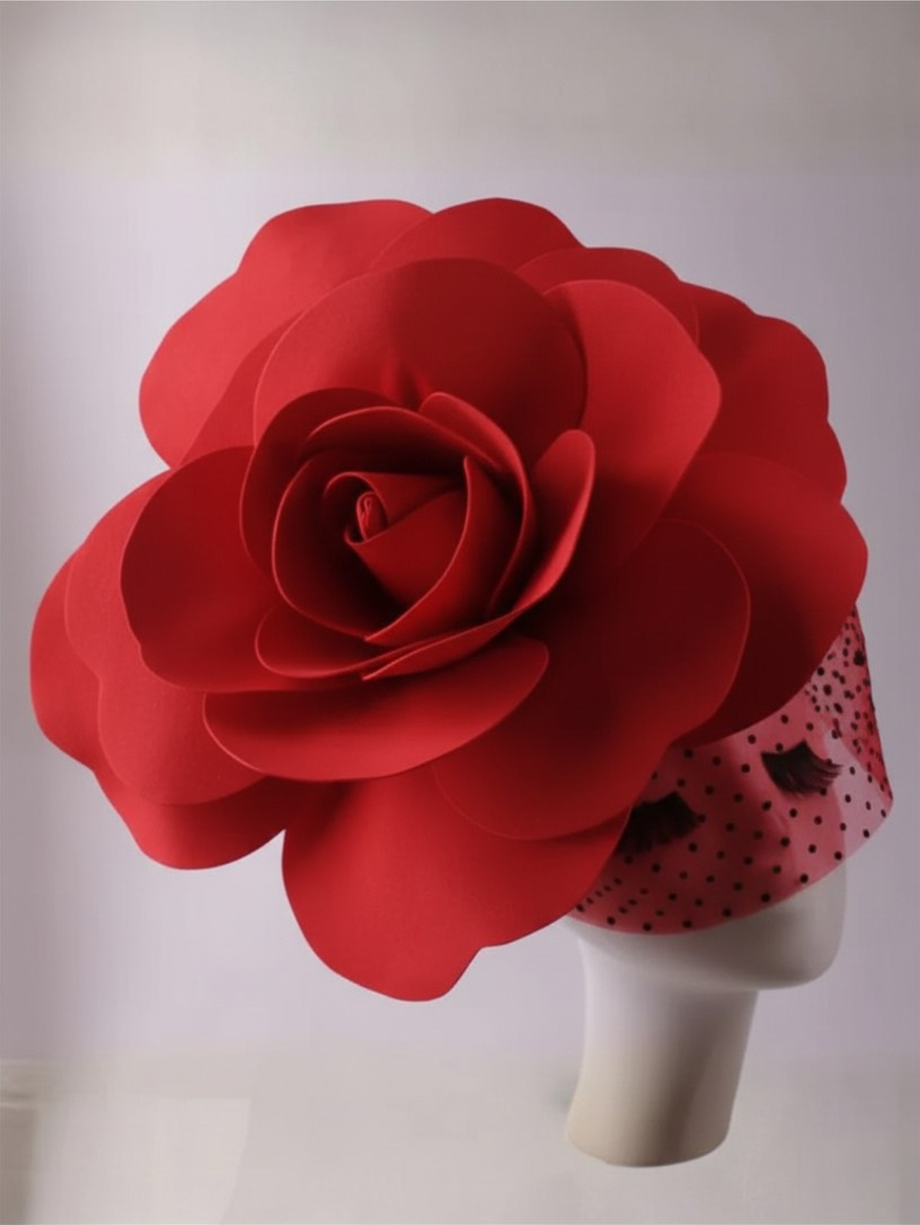 Drag Queen Flower Hat With Veil