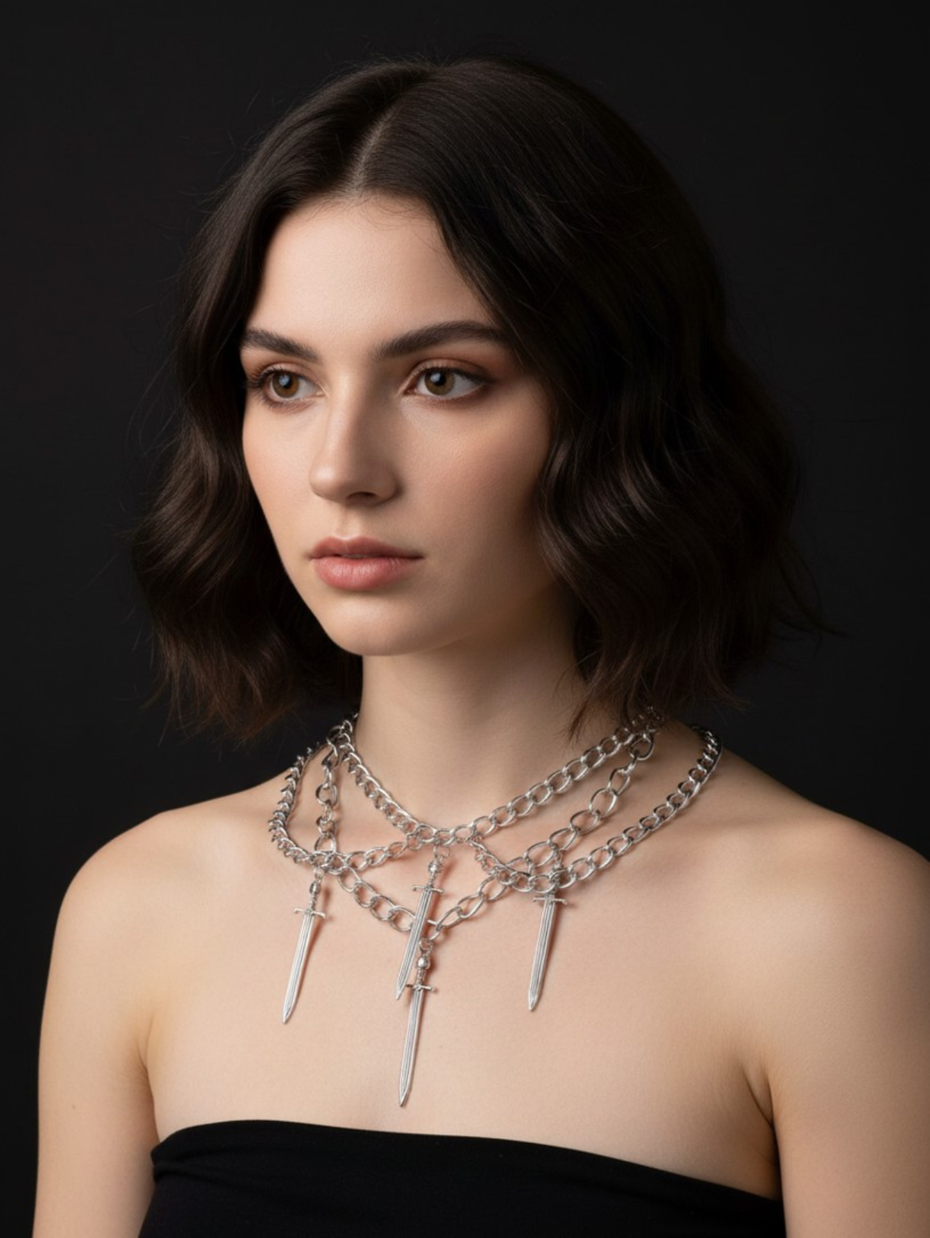 Samurai Dagger Sword Necklace