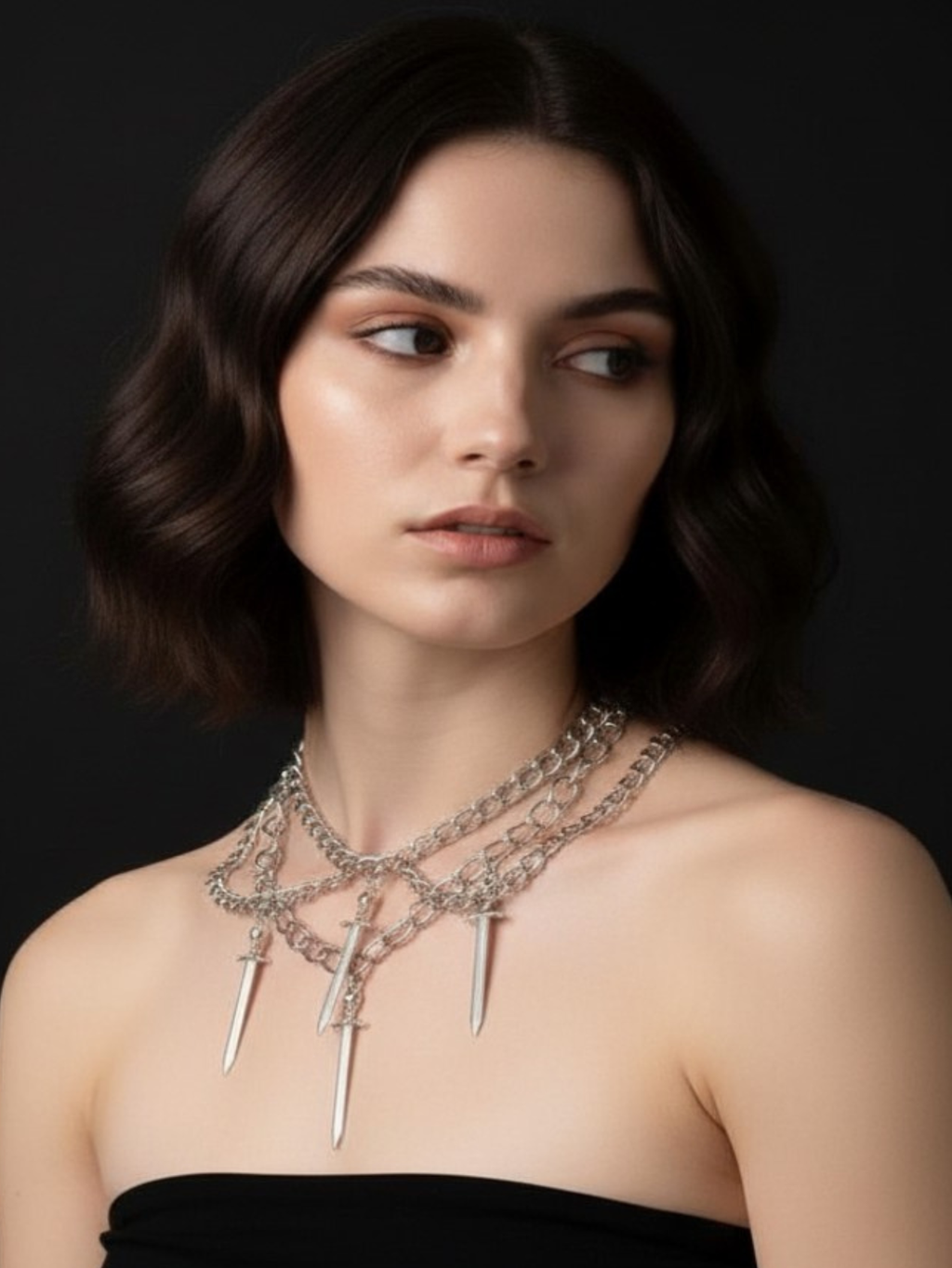 Samurai Dagger Sword Necklace