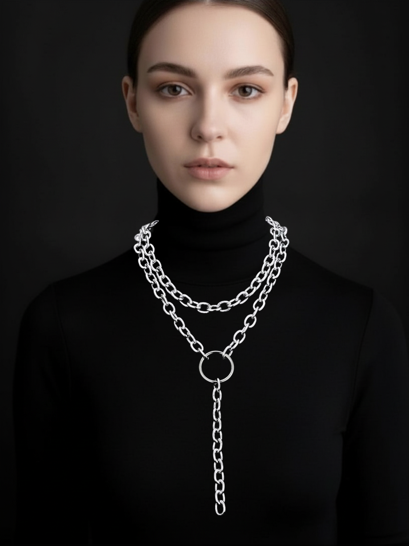 Heart Ring Chain Necklace