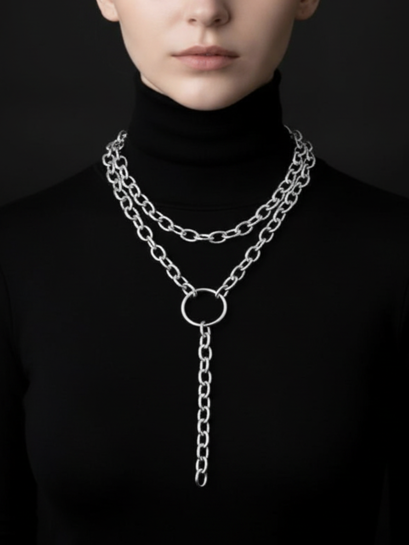 Heart Ring Chain Necklace