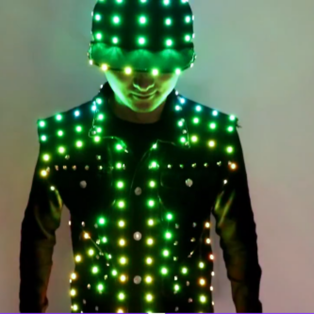 Men Led Light Costume