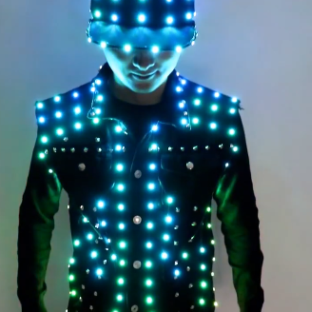 Men Led Light Costume