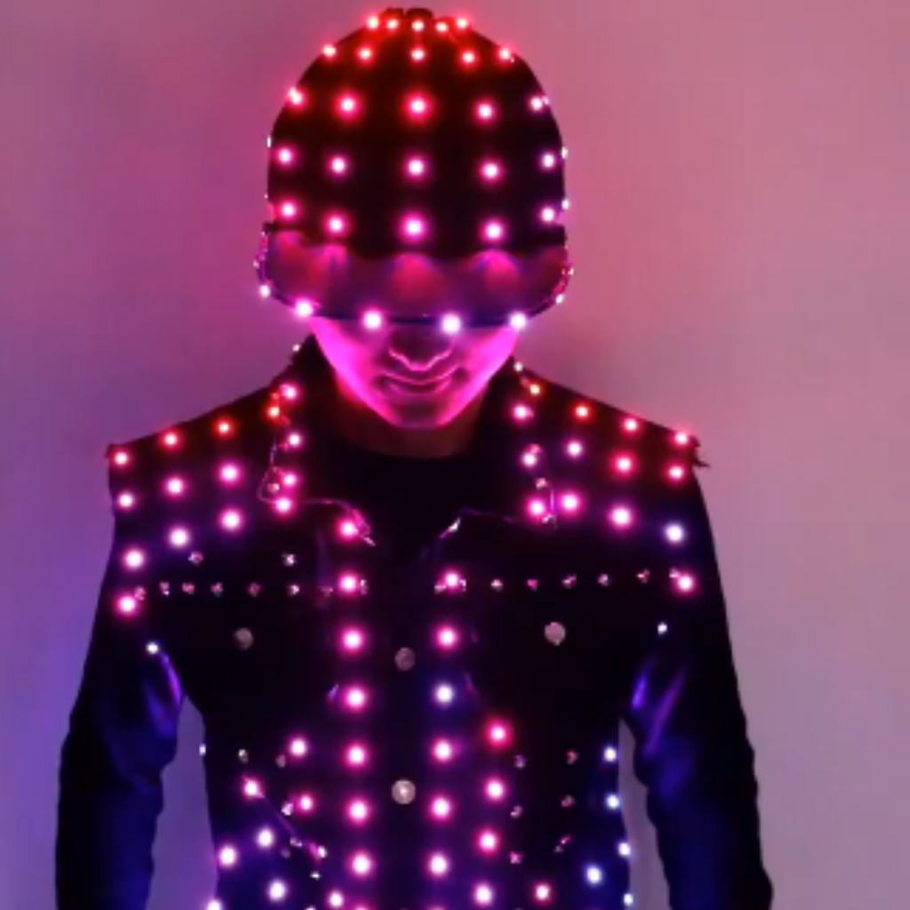 Men Led Light Costume