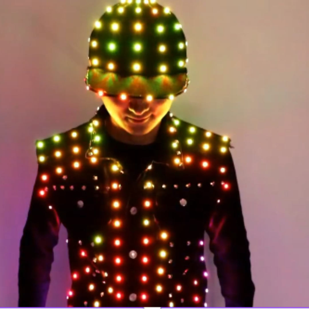Men Led Light Costume