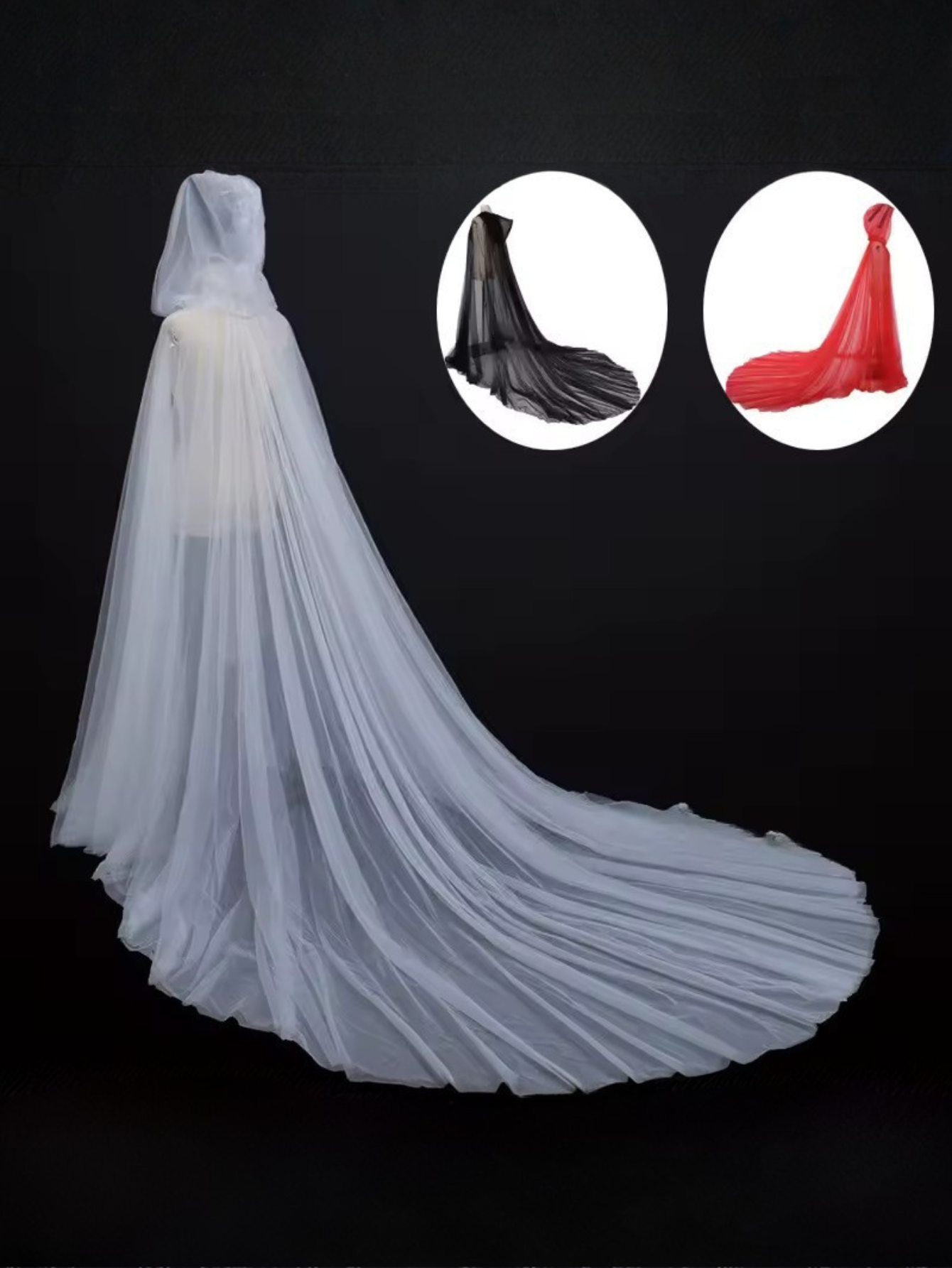 Sheer Cape Hoodie