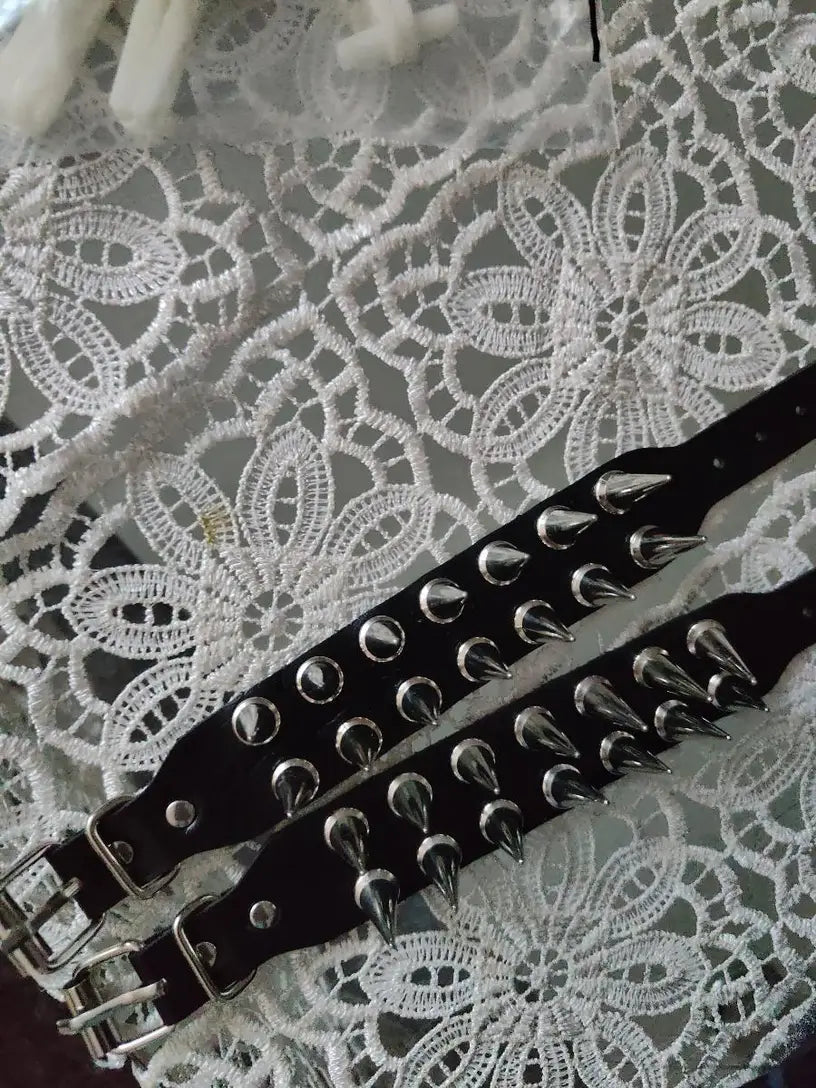 Double Row Spiked Bracelet