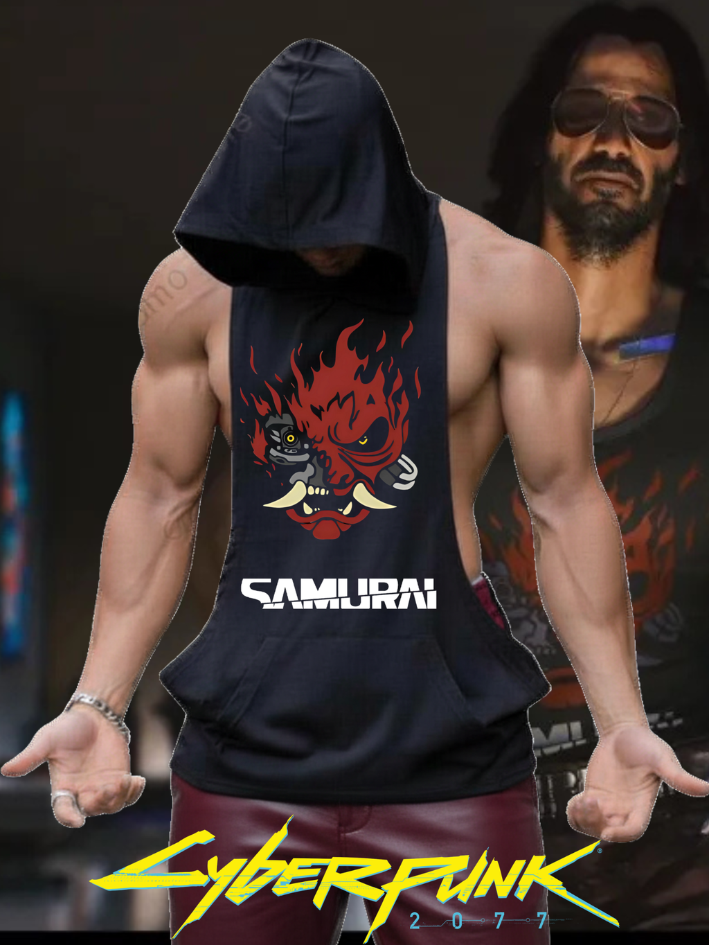 Johnny Silverhand Cyberpunk 2077 Tank Hoodie