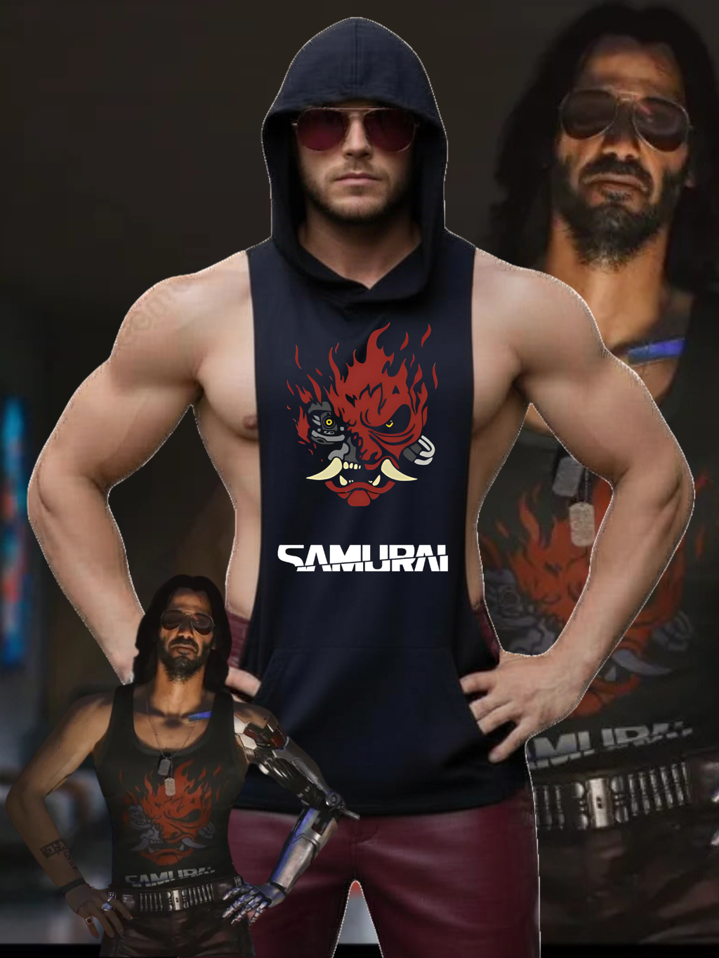 Johnny Silverhand Cyberpunk 2077 Tank Hoodie