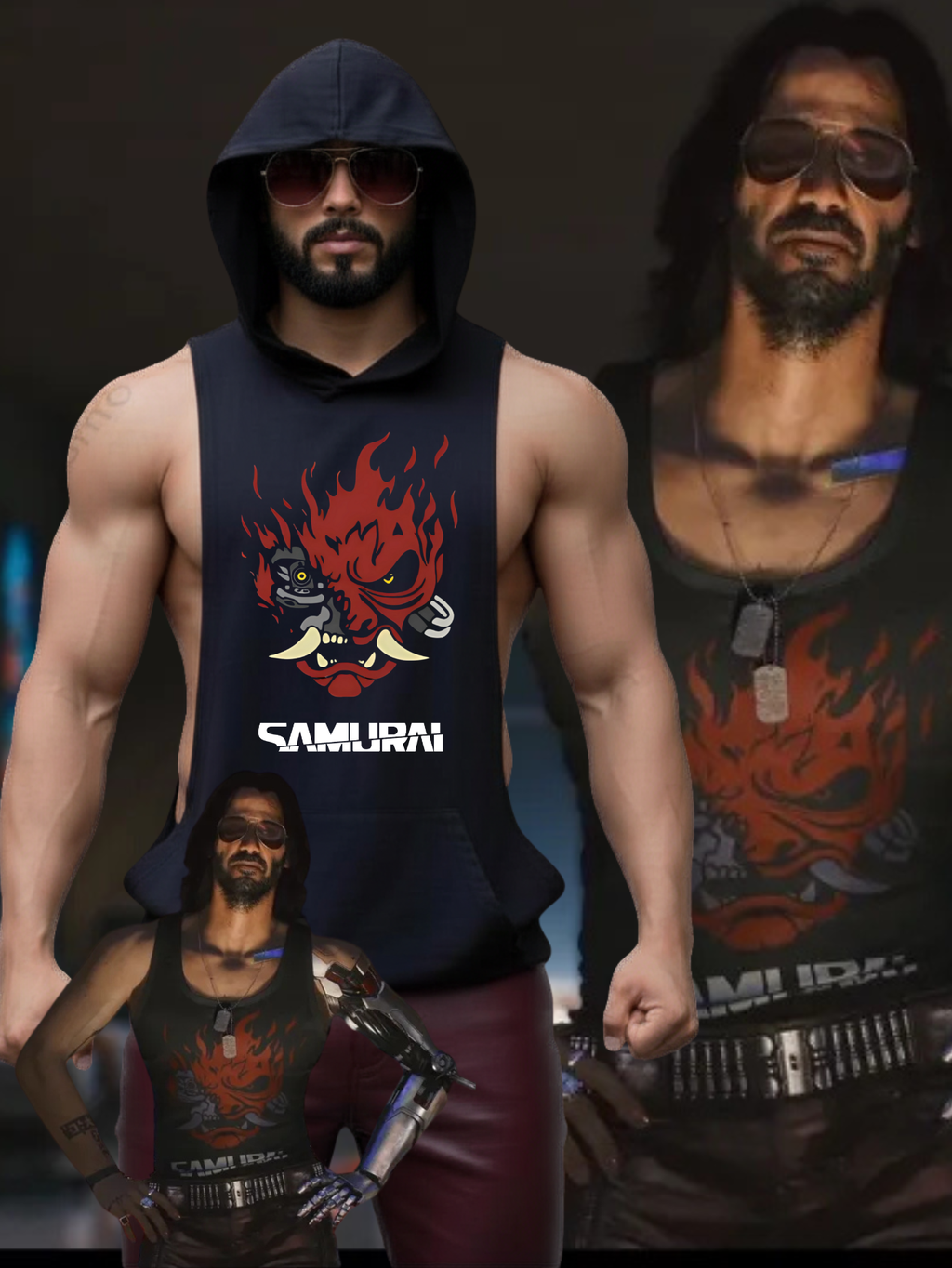 Johnny Silverhand Cyberpunk 2077 Tank Hoodie