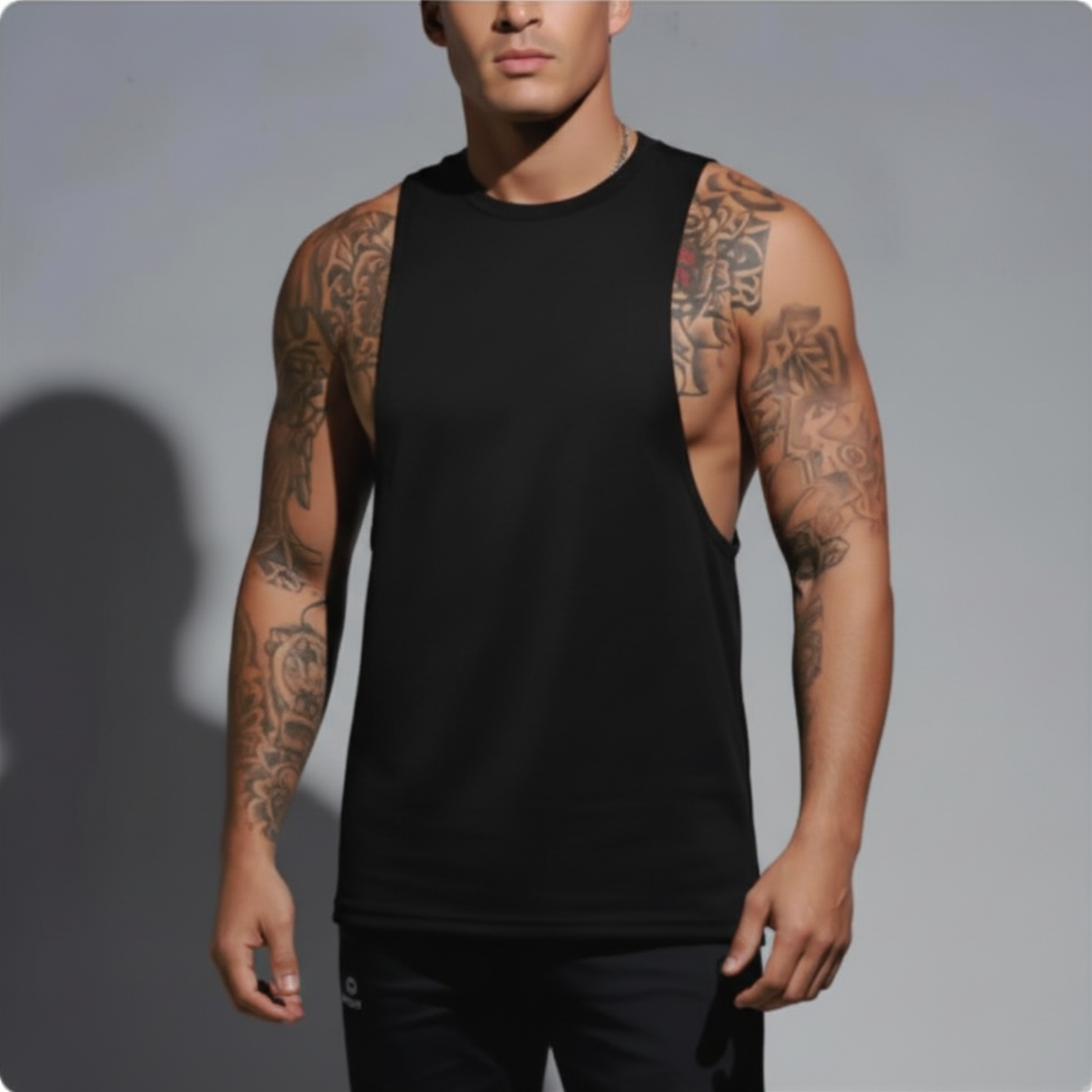 Deep Cut Muscle Tank Top Shirt