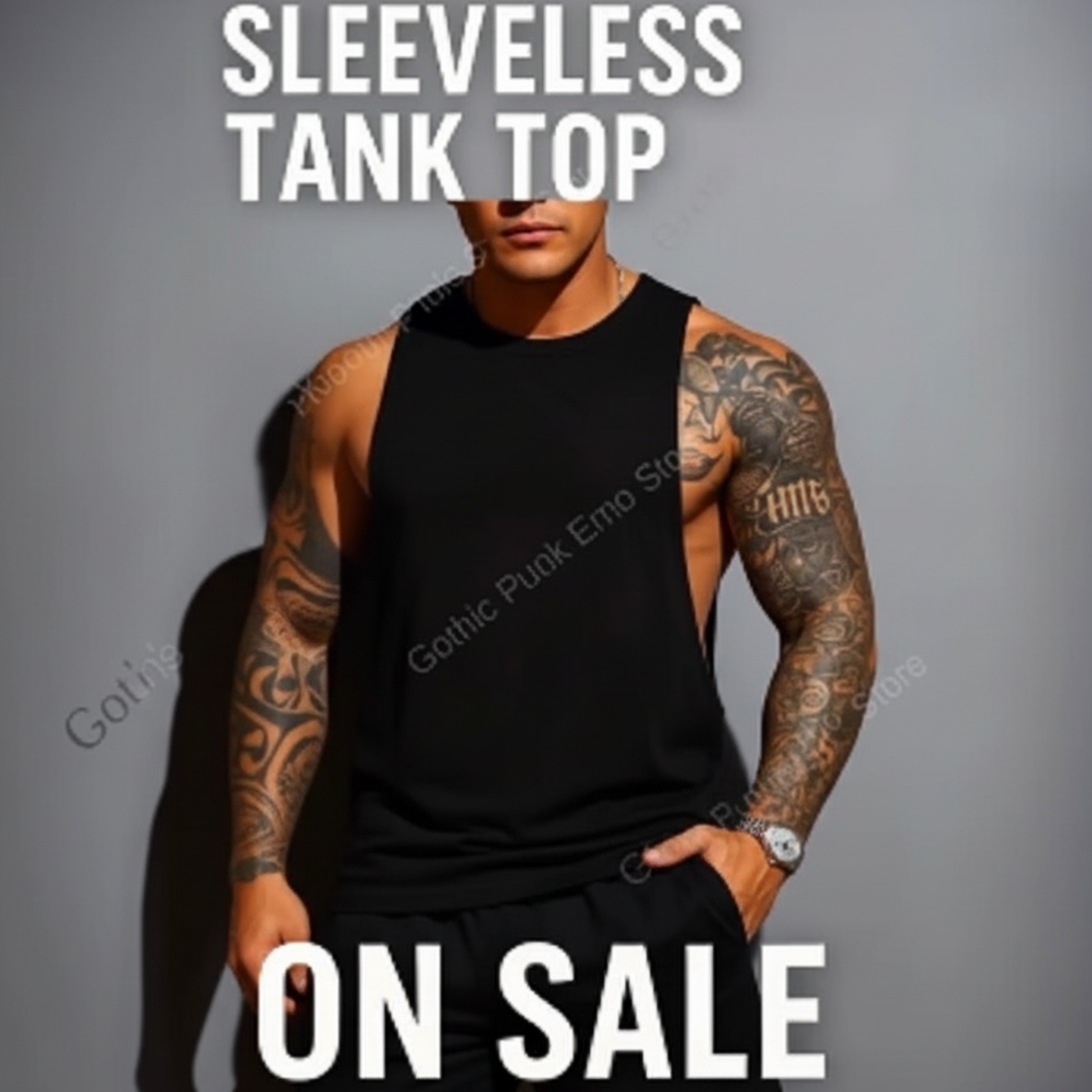 Deep Cut Muscle Tank Top Shirt