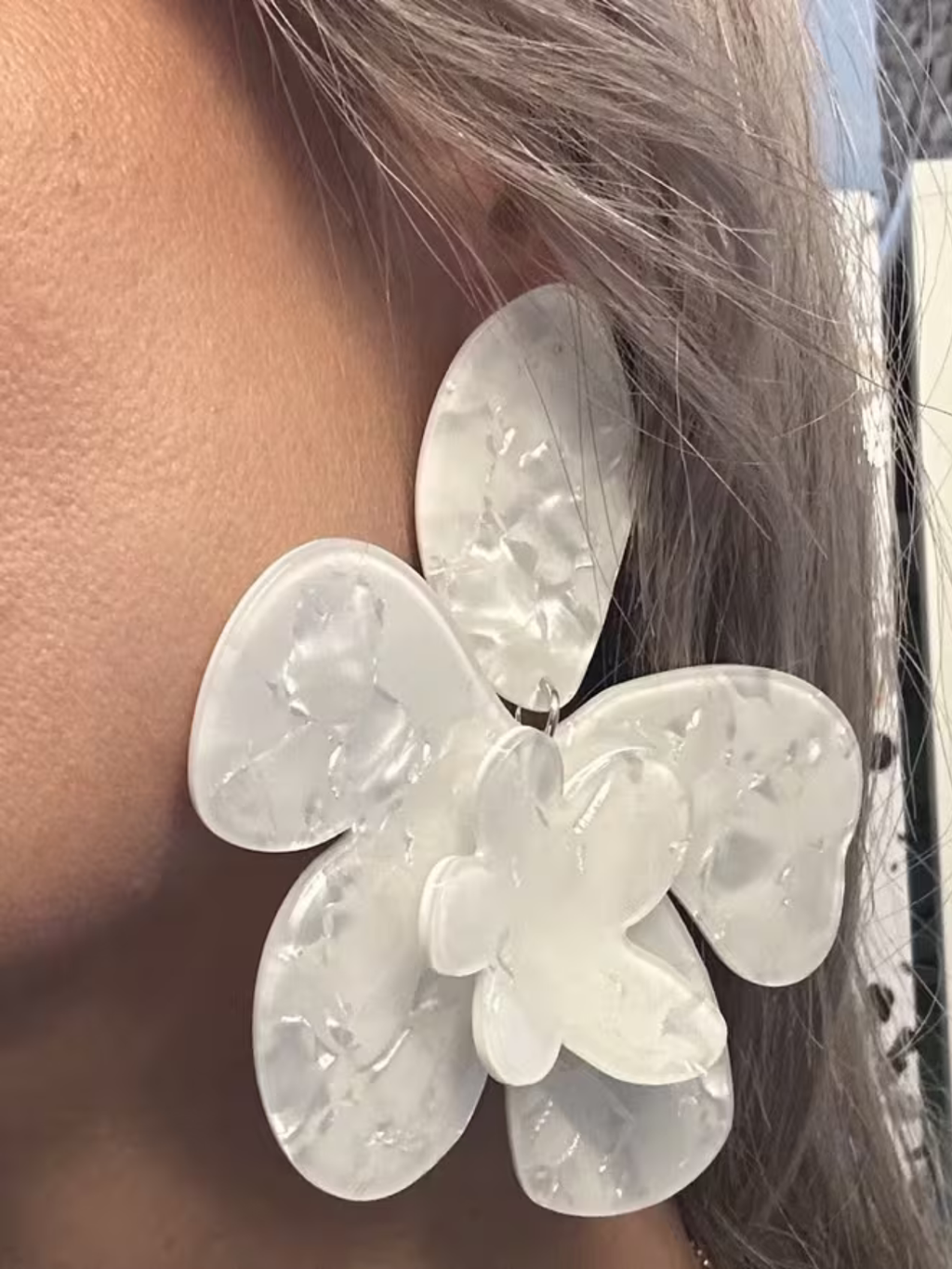 Flower Ceramic Earrings