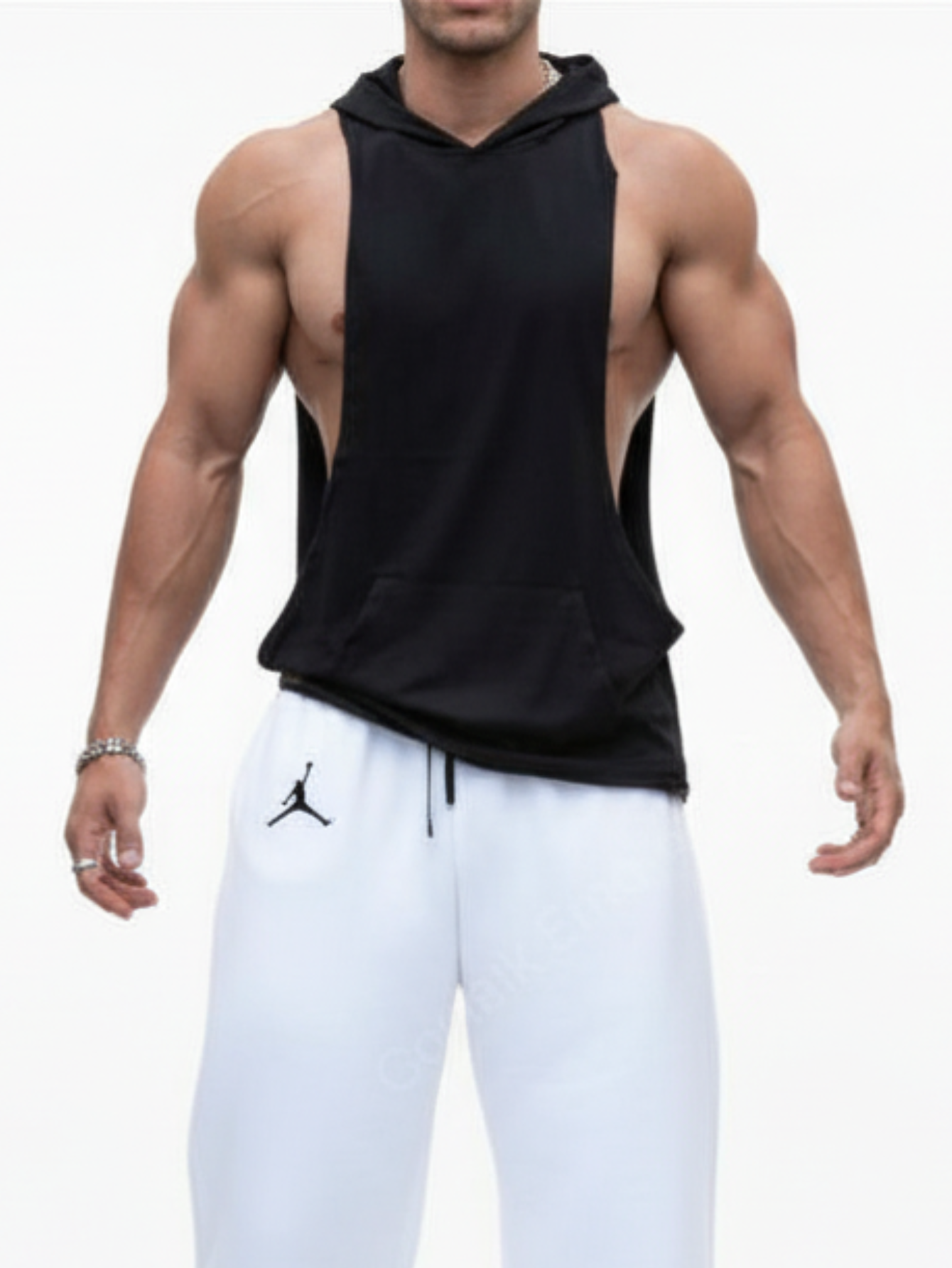 Black Muscle Hoodie
