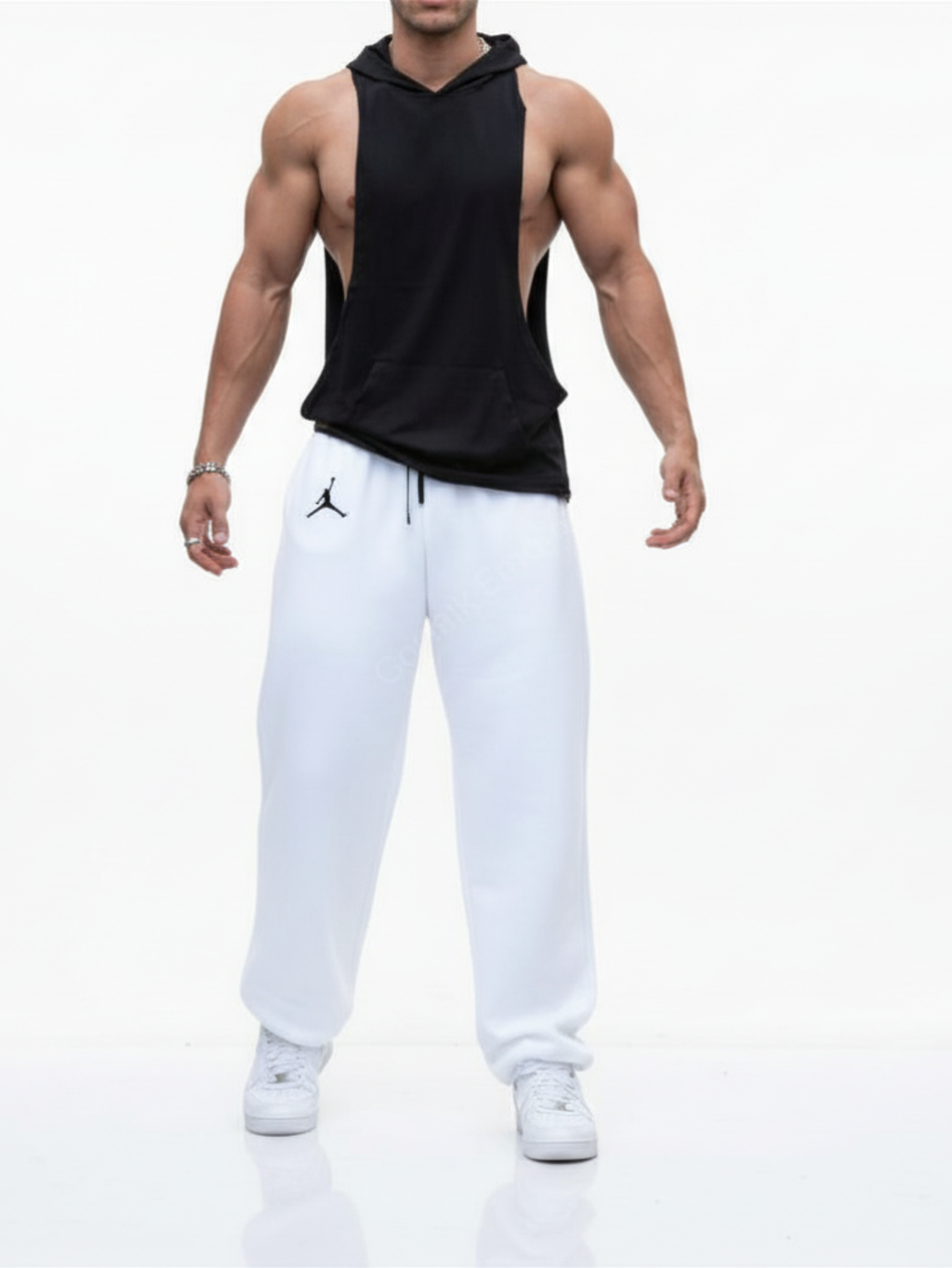 Black Muscle Hoodie