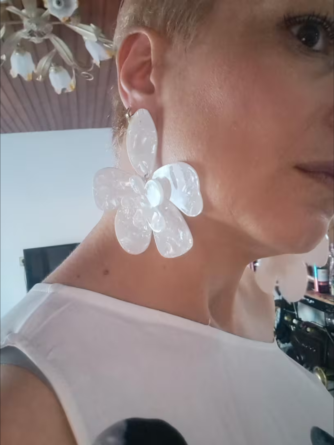 Flower Ceramic Earrings