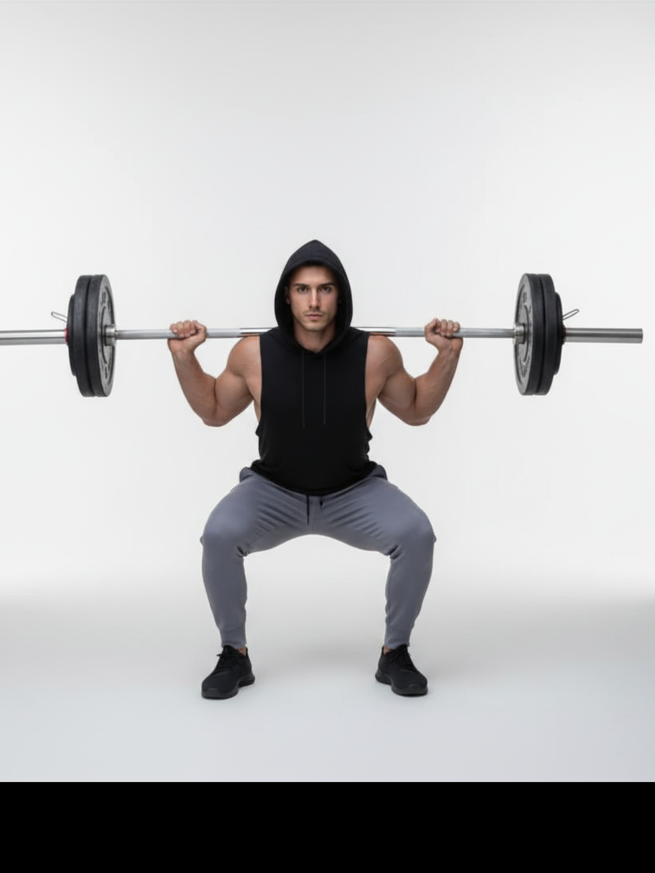 Black Muscle Hoodie