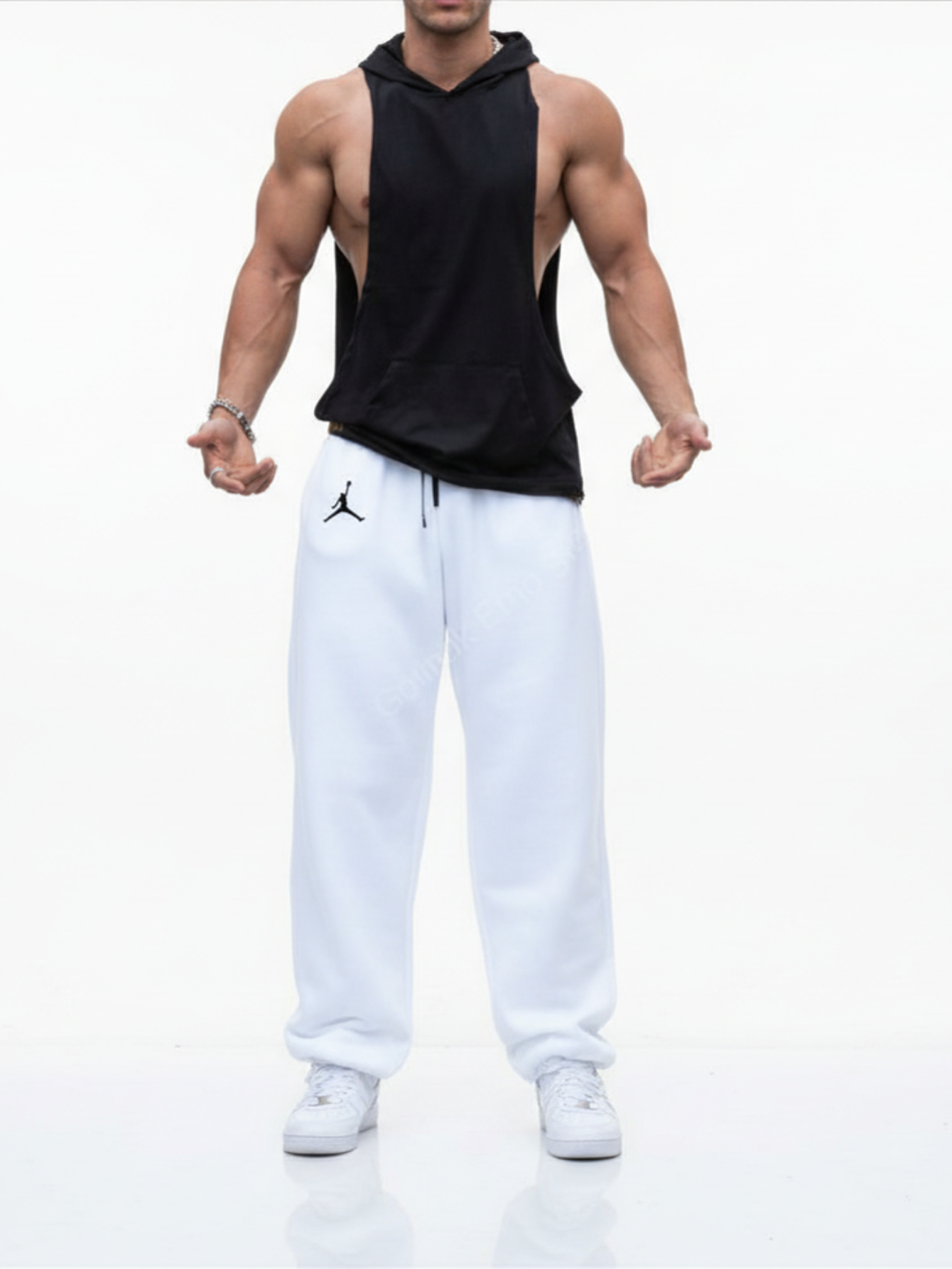 Black Muscle Hoodie