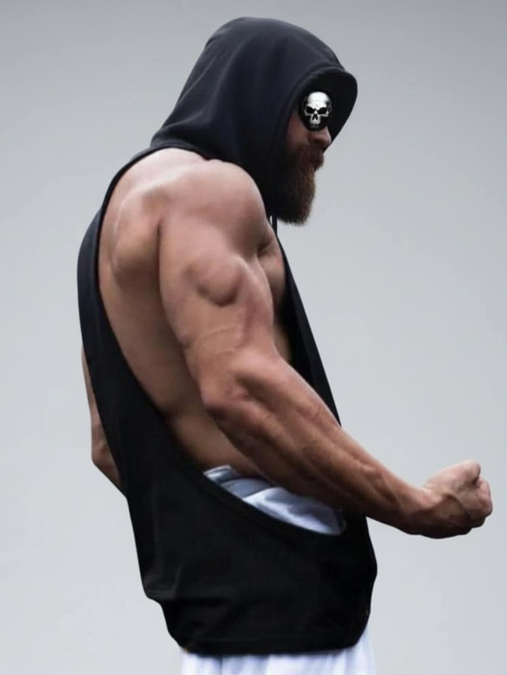 Skull Sleeveless Hoodie