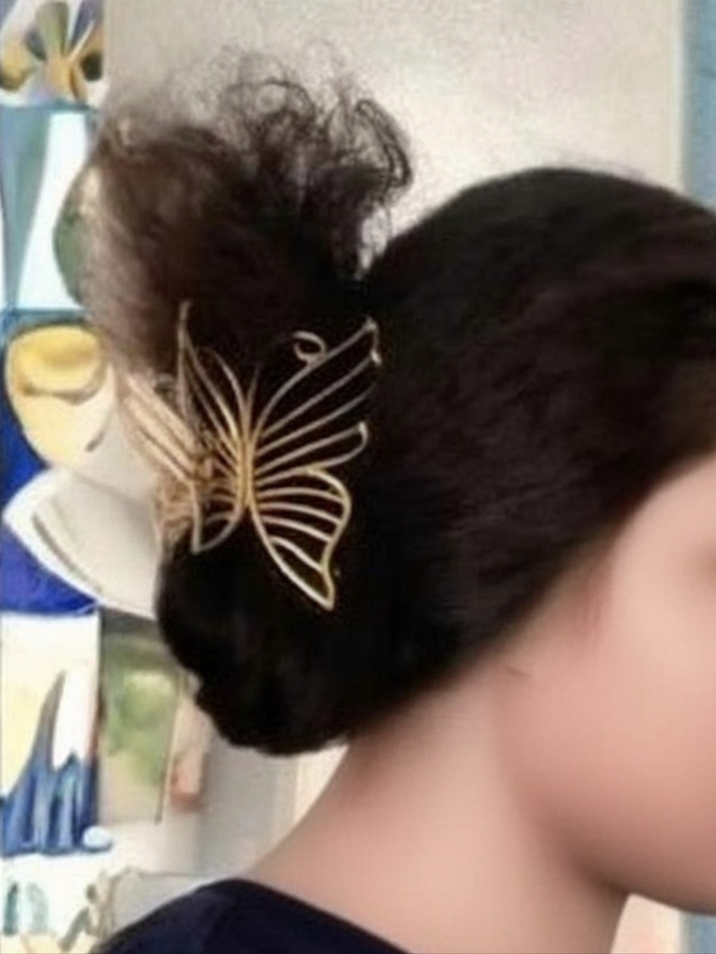 Gold Butterfly Hair Claw