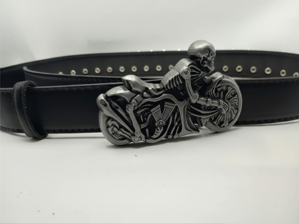 Bullet Skeleton Motorcycle Belt