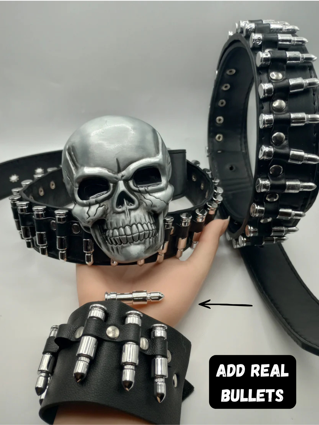 Skull Bullet Belt
