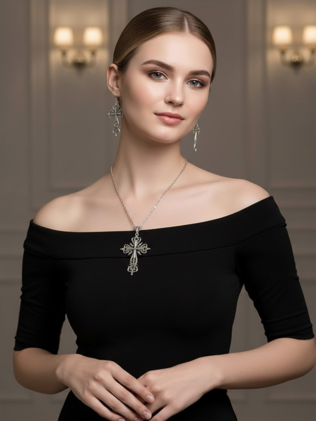 Cross Minimal Earrings