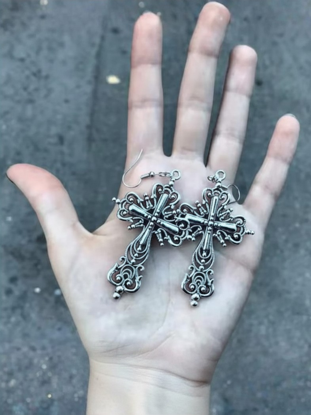 Cross Minimal Earrings