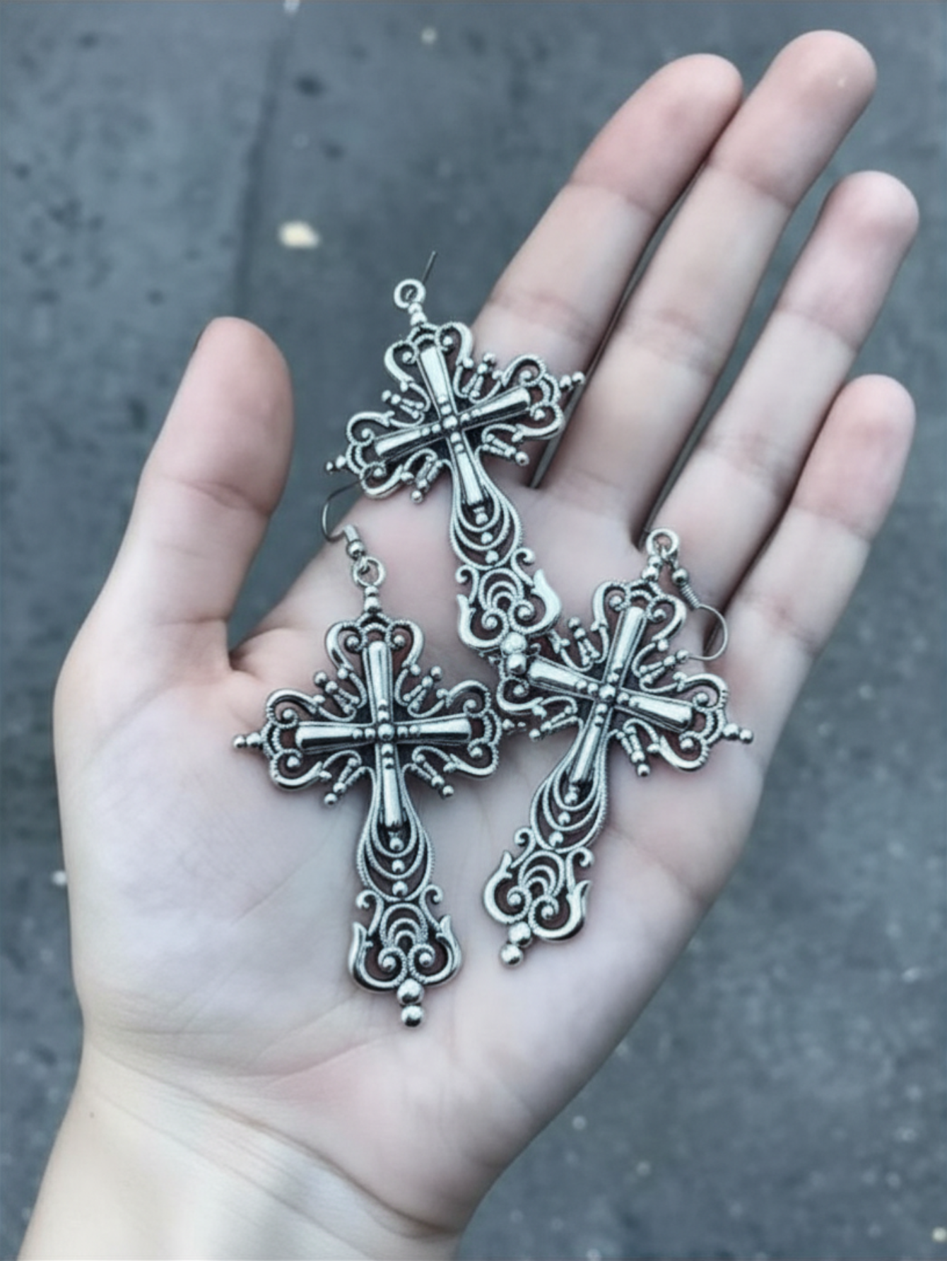 Cross Minimal Earrings