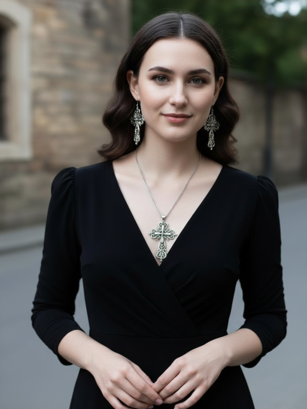 Cross Minimal Earrings