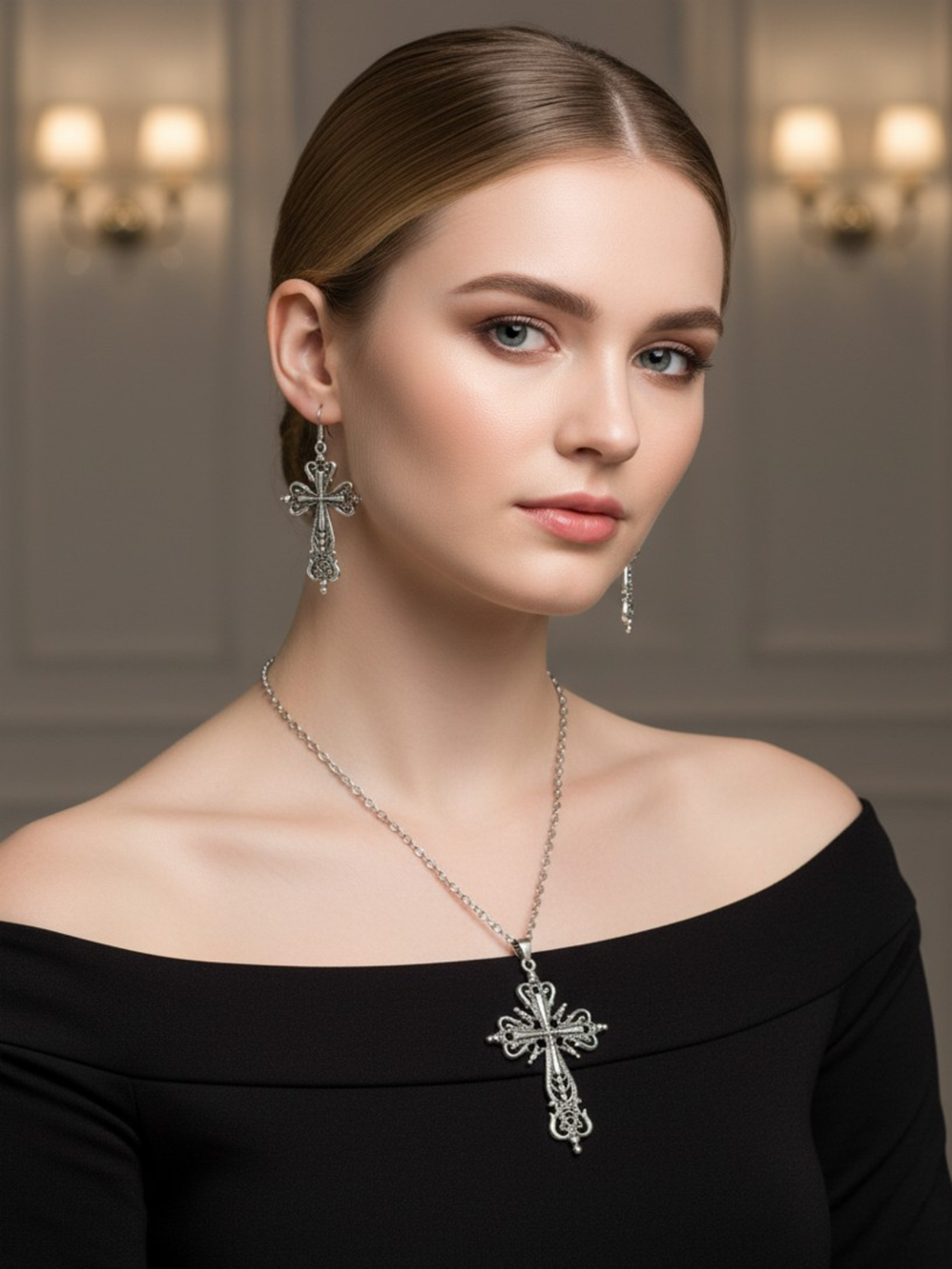 Cross Minimal Earrings