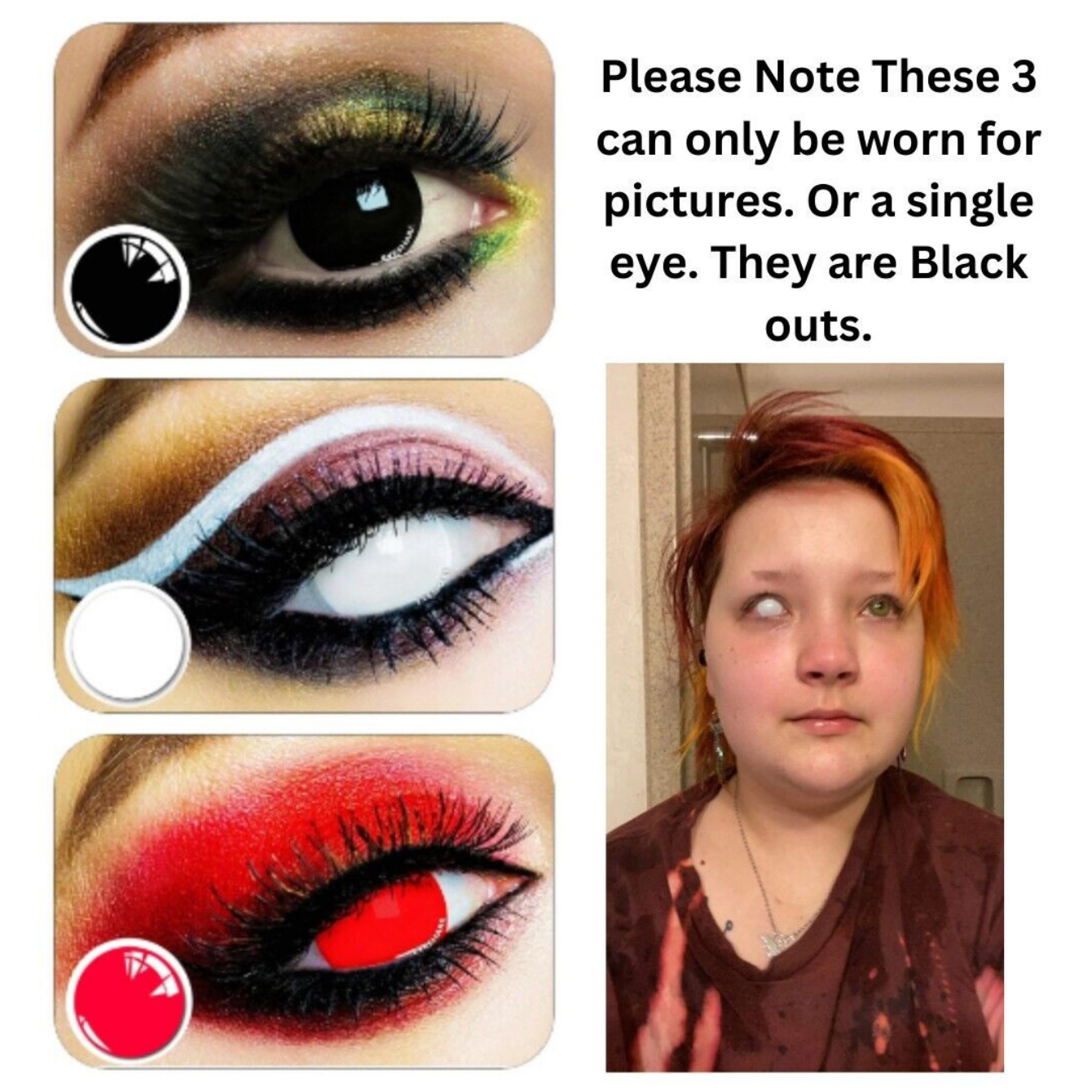Red Vampire Contact Lense