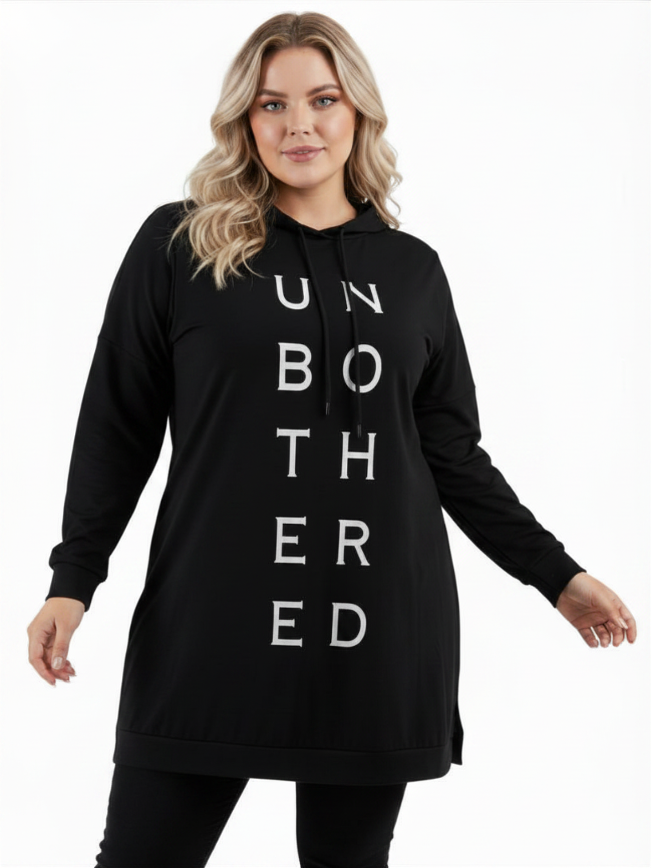 Plus Size Letter Hoodie