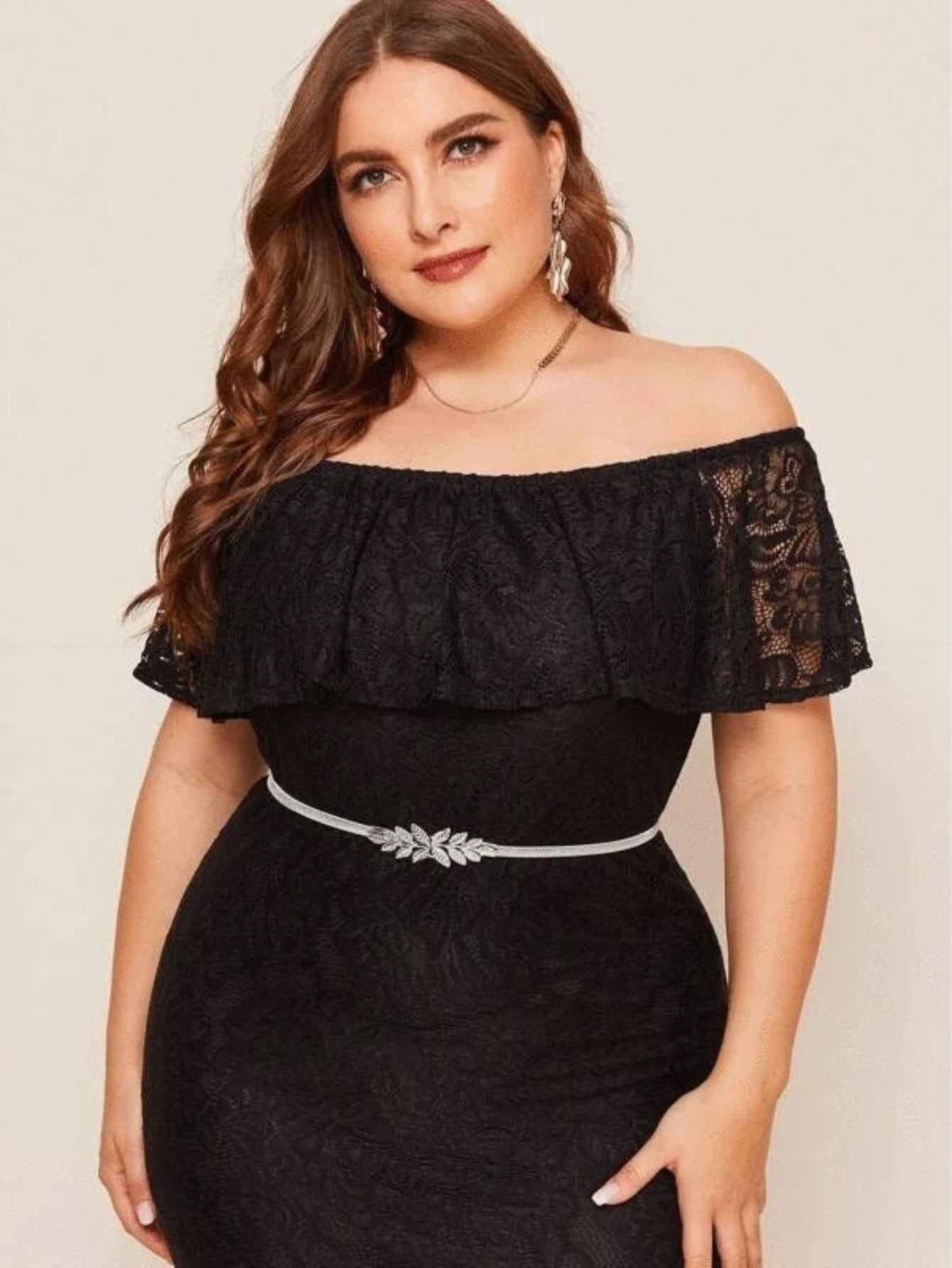 Plus Size Gold Silver Leaf Belt