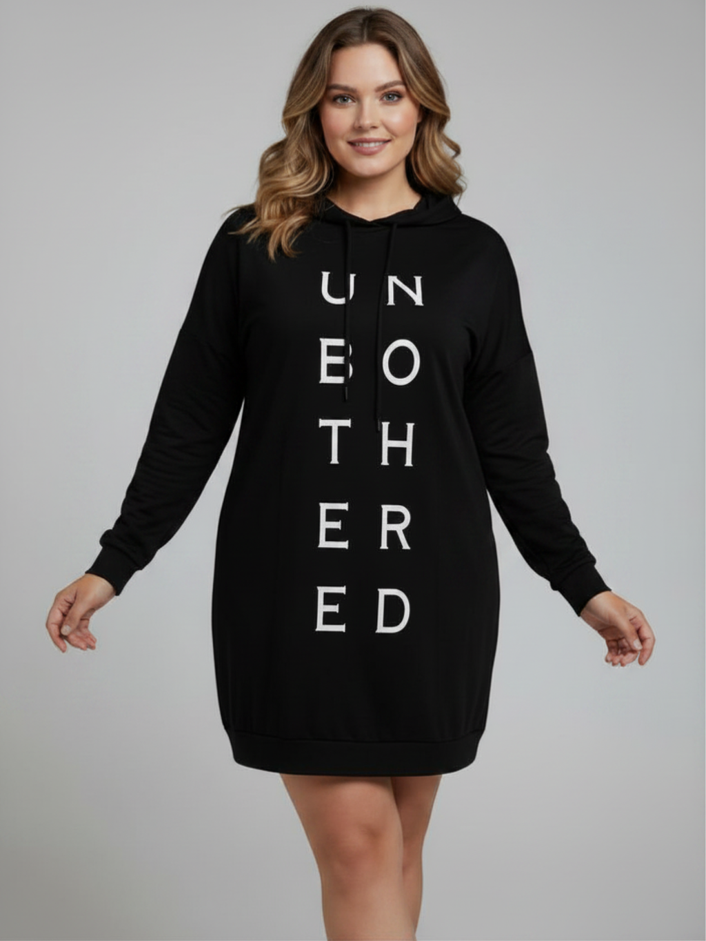 Plus Size Letter Hoodie